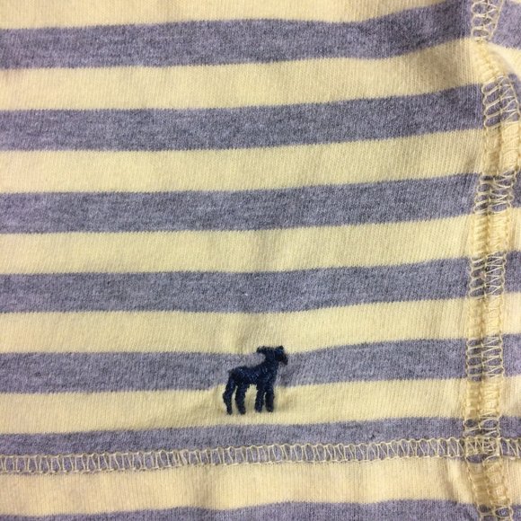Old Navy Girls S Yellow Gray Striped Cotton Top - Picture 4 of 6